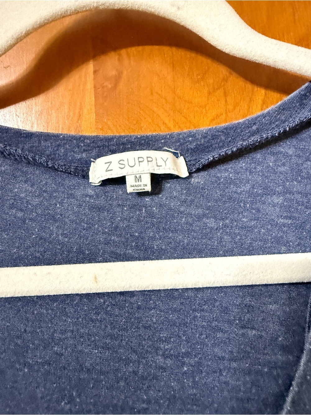 Z Supply Heather Indigo V-Neck Pocket Tank - Picture 2 of 3